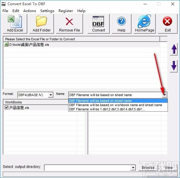 Convert Excel to DBF下载,Excel转DBF工具,Excel转DBF