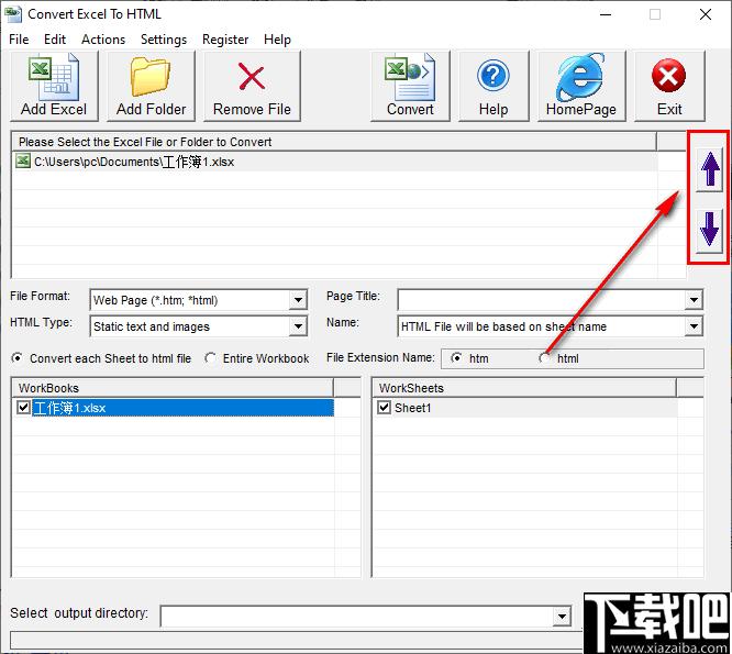 Convert Excel to HTML下载,文档转换,Excel转换