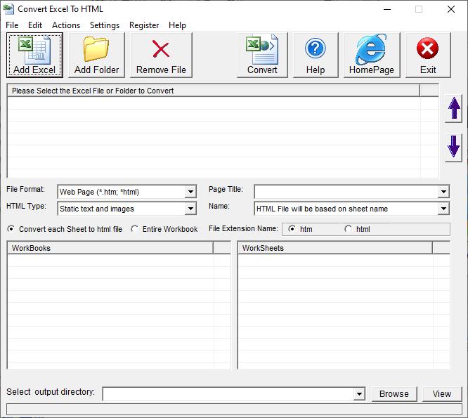 Convert Excel to HTML下载,文档转换,Excel转换
