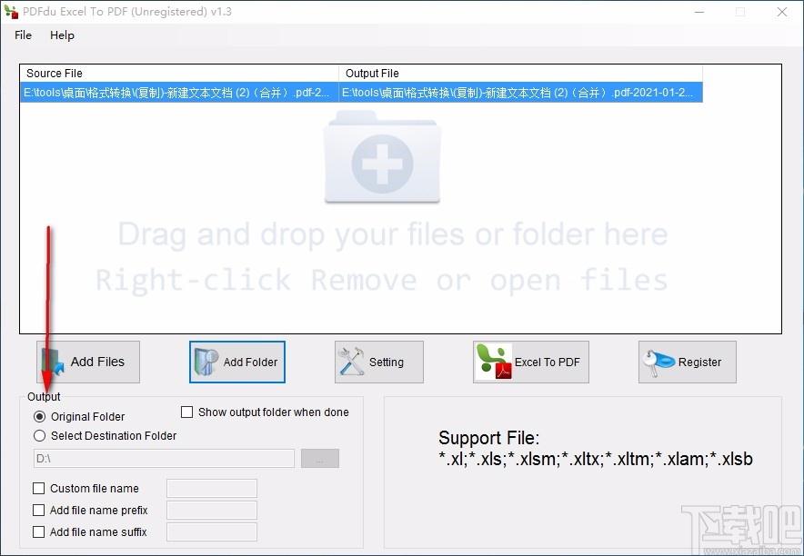 PDFdu Excel To PDF Converter,Excel转PDF,文件转换