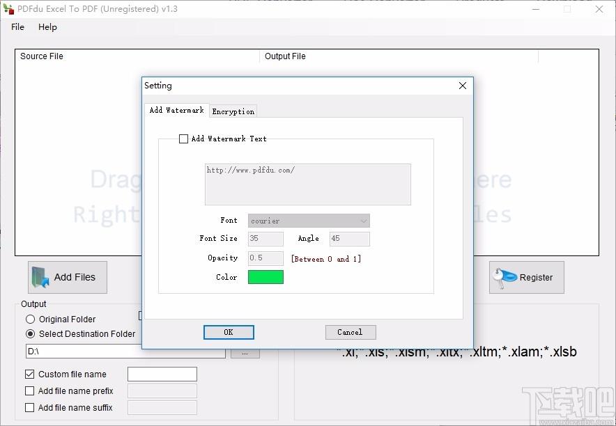 PDFdu Excel To PDF Converter下载,PDFdu Excel To PDF